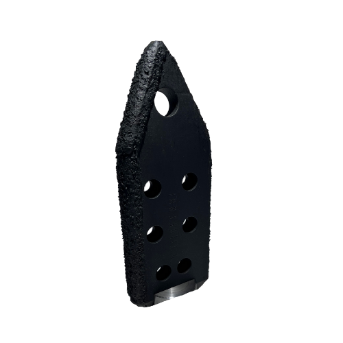 A black leather strap with holes on it.