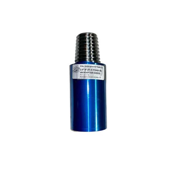 A blue cylinder with a black cap on top of it.