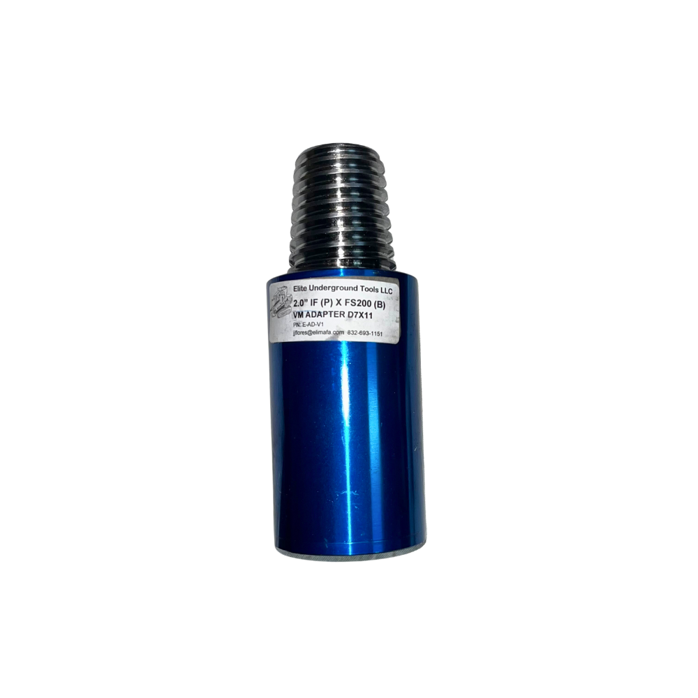 A blue metal cylinder with black cap.