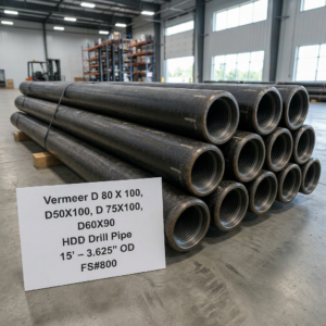 Vermeer D 50 X 100, D60X90, HDD Drill Pipe – 15' – 3.25" OD – FS#900