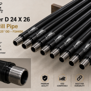 Vermeer D 24 X 26 HDD Drill Pipe – 10' – 2.25" OD – FS#400
