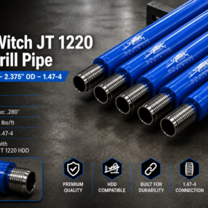 Ditch Witch JT 1220 HDD Drill Pipe – 10' – 2.375" OD – 1.47-4