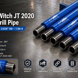 Ditch Witch JT 2020 HDD Drill Pipe – 10' – 2.625" OD – 1.94-4