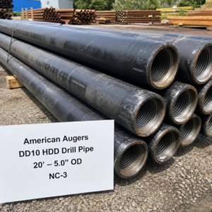 American Augers DD10 HDD Drill Pipe – 20’ – 5.0″ OD – NC-3 | Elite Underground Tools