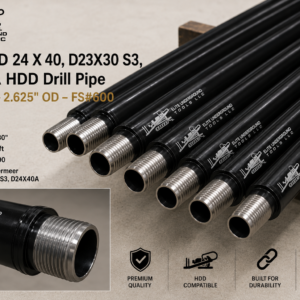 Vermeer D 24 X 40, D23X30 S3, D24X40A HDD Drill Pipe – 10' – 2.625" OD – FS#600
