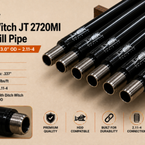 Ditch Witch JT 2720MI HDD Drill Pipe – 10' – 3.0" OD – 2.11-4