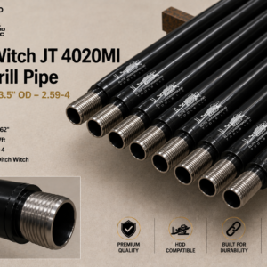 Ditch Witch JT 4020 HDD Drill Pipe – 15' – 3.25" OD – 2.40-4