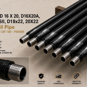 Vermeer D 16 X 20, D16X20A, D16X20 SII, D18x22, 20X22 HDD Drill Pipe – 10' – 2.125" OD – FS#250