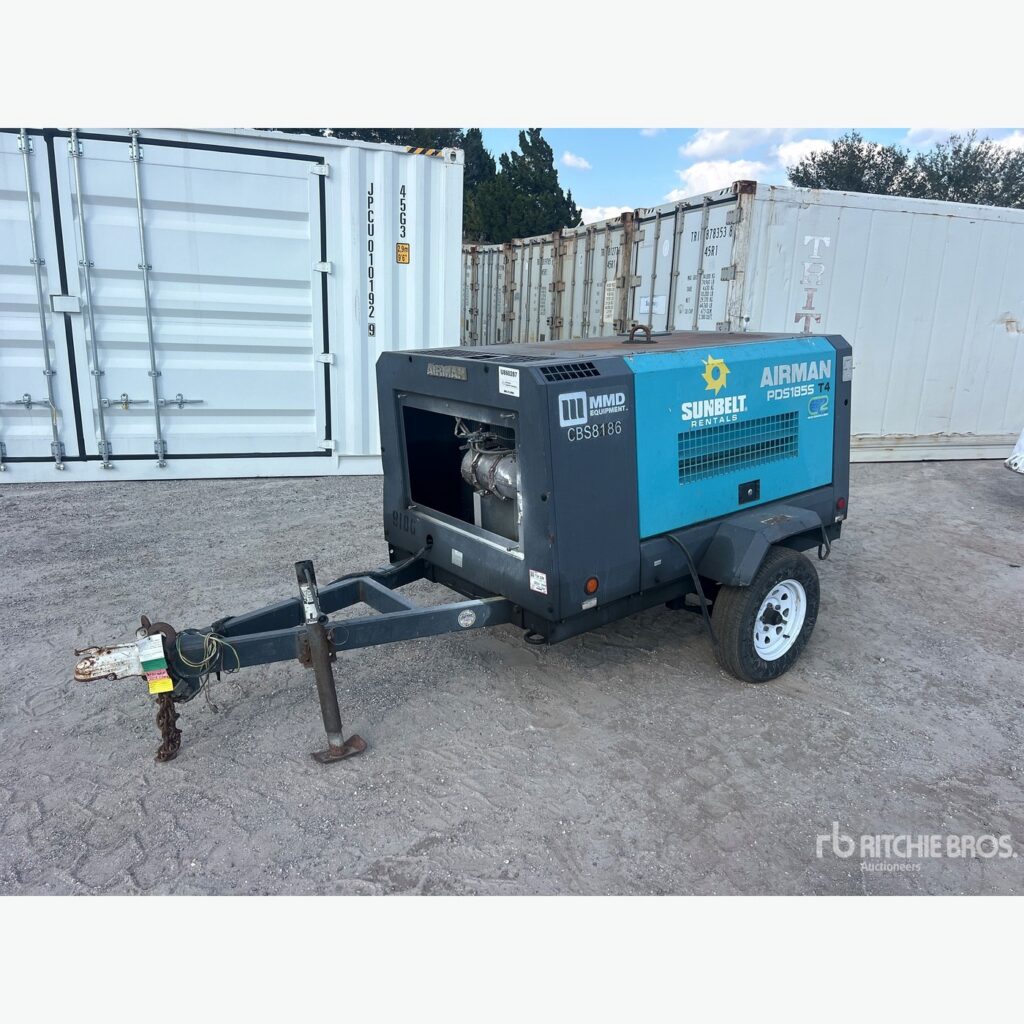Airman PDS185S 185 CFM air compressor rental unit