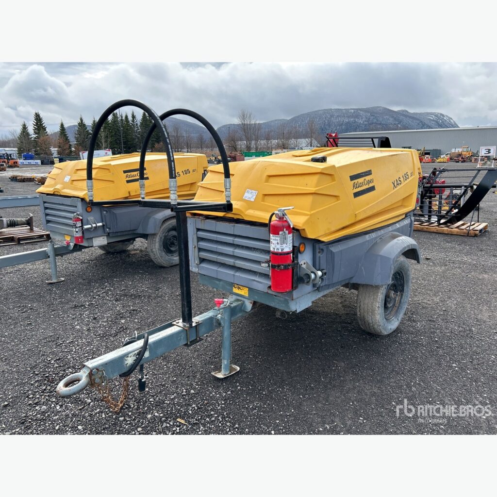 Atlas Copco 185 CFM air compressor rental unit