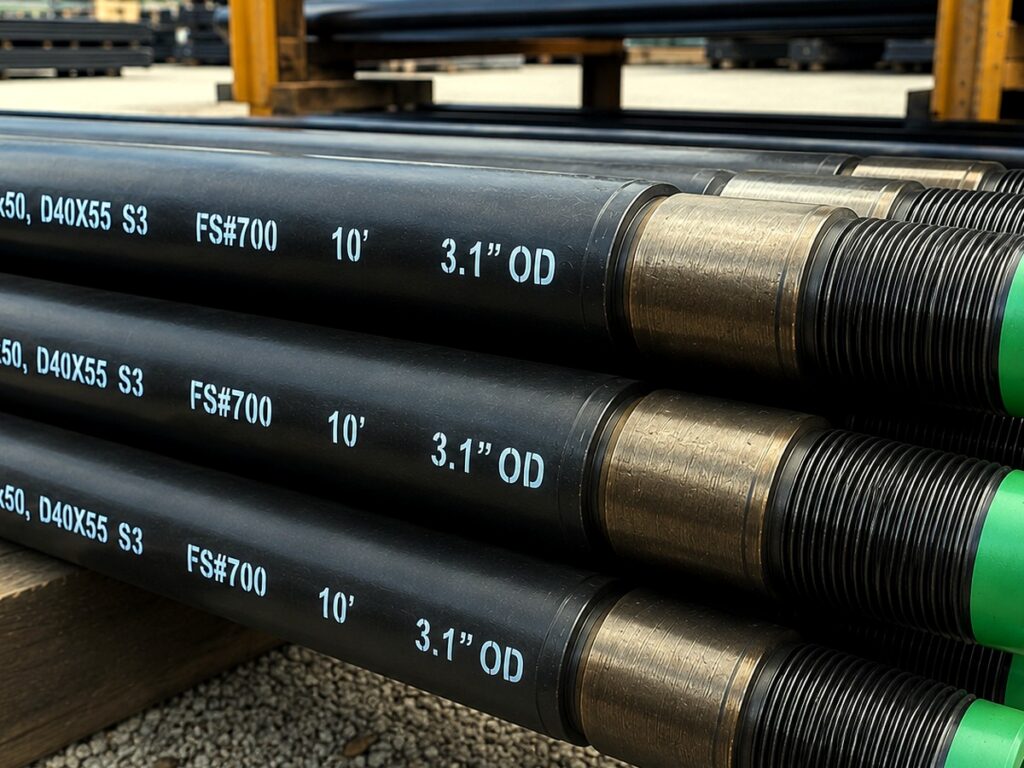 [USA] Vermeer D36x50, D 40X55 S3 HDD Drill Pipe – 10' – 3.1" OD – FS#700