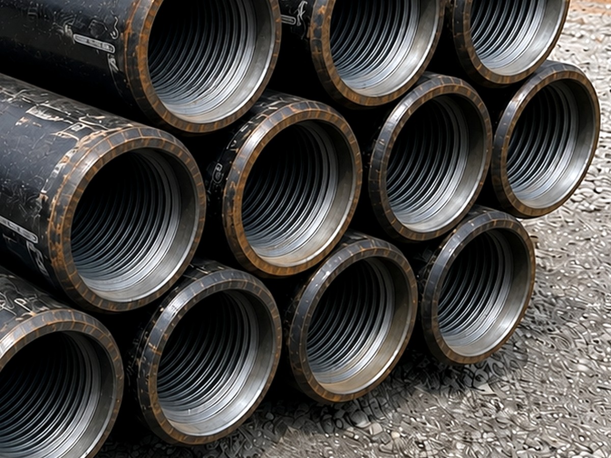 American Augers DD-6 HDD Drill Pipe – 15’ – 4.125" OD – NC-31