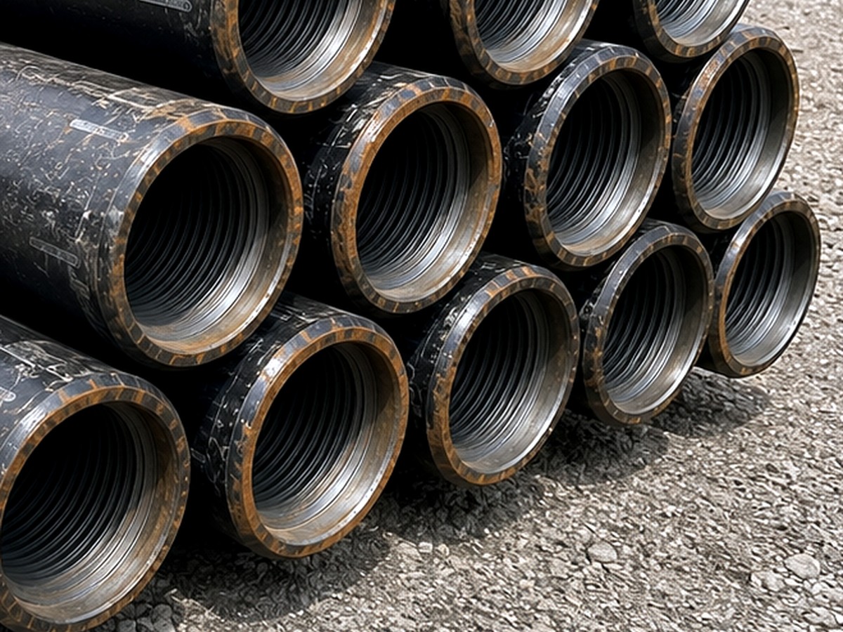 American Augers DD-6 HDD Drill Pipe – 15’ – 4.125" OD – DS-31