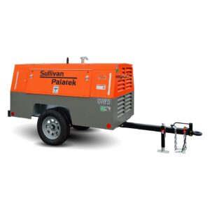 Sullivan-Palatek orange 185 CFM air compressor rental unit