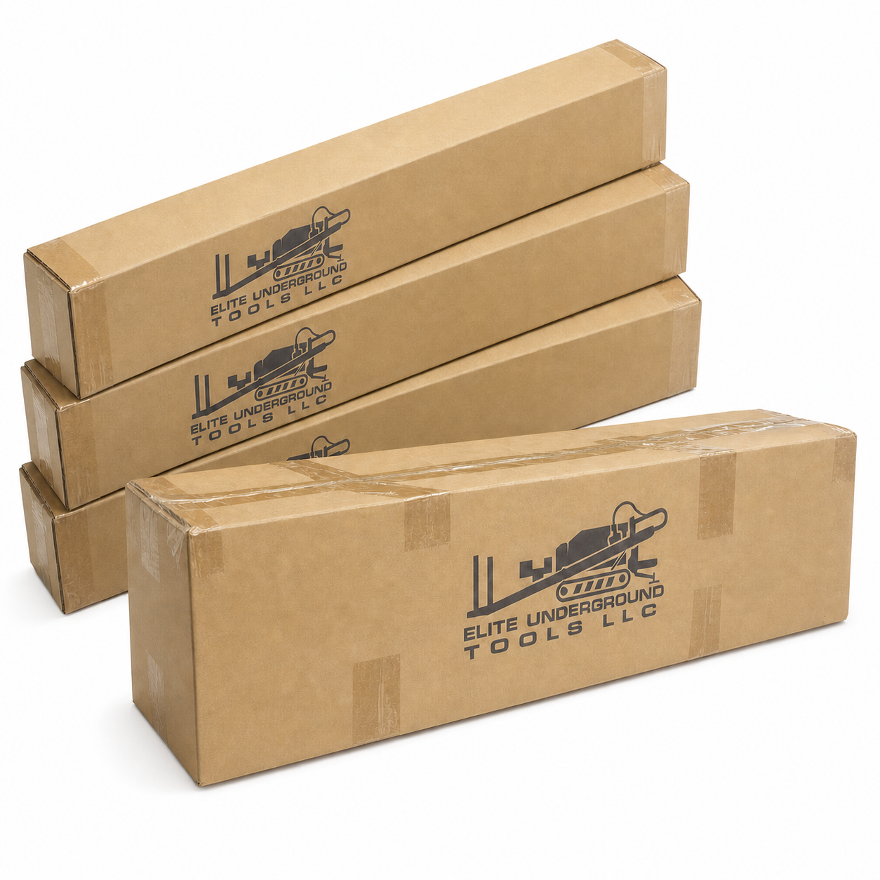Utility Work Ahead sign shipping package on white background